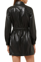Malina Vegan Leather Dress